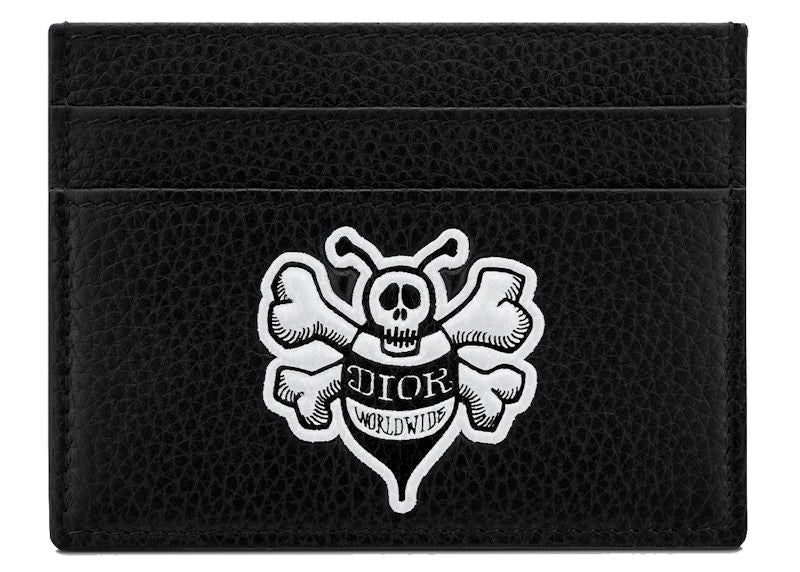 Dior And Shawn Card Holder Bee (4 Card Slot) Black
