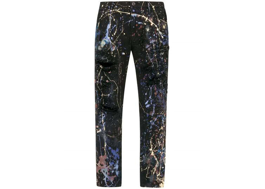 Dolce & Gabbana Color Splash Effect Jeans Black/Multicolor
