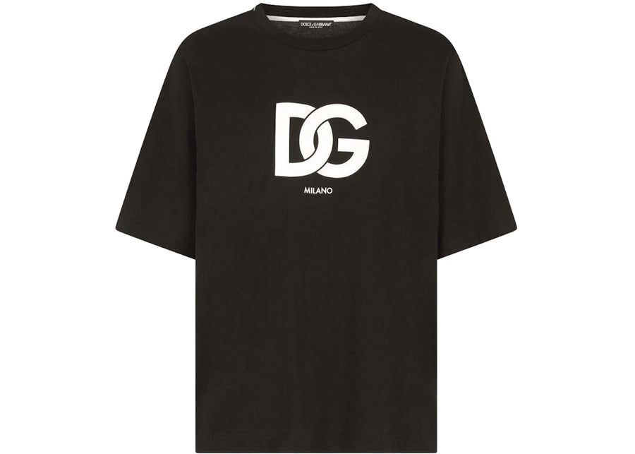 Dolce & Gabbana Cotton DG Logo Print T-Shirt Black
