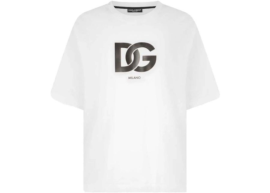 Dolce & Gabbana Cotton DG Logo Print T-Shirt White