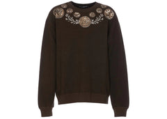 Dolce & Gabbana Graphic Print Sweatshirt Brown