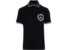 Dolce & Gabbana Logo-Print Polo Black