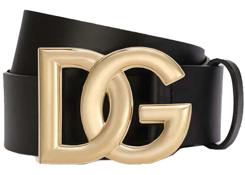 Dolce & Gabbana Lux Leather Crossover DG Logo Buckle Belt Multicolor