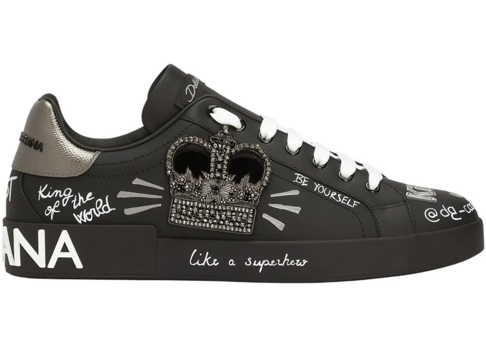 Dolce & Gabbana Sneaker Portofino Black Print