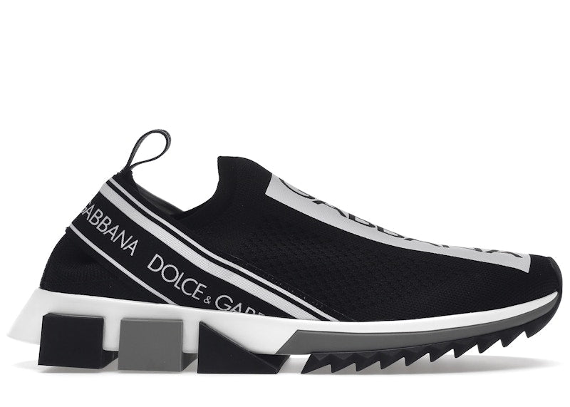 Dolce & Gabbana Sorrento Logo Slip On Black White (Women's)