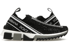 Dolce & Gabbana Sorrento Slip On Black Crystal (Women's)