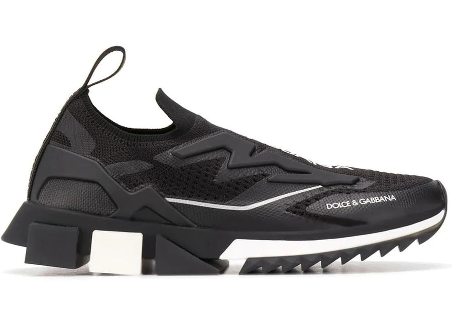 Dolce & Gabbana Sorrento Slip On Black White Sole (Women's)