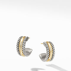 David Yurman The Cable Collectibles® Collection Earring in Silver and 14 - Karat Yellow Gold