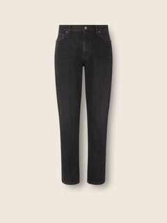 Zegna Dark Grey Stone-Washed Stretch Cotton Roccia Jeans