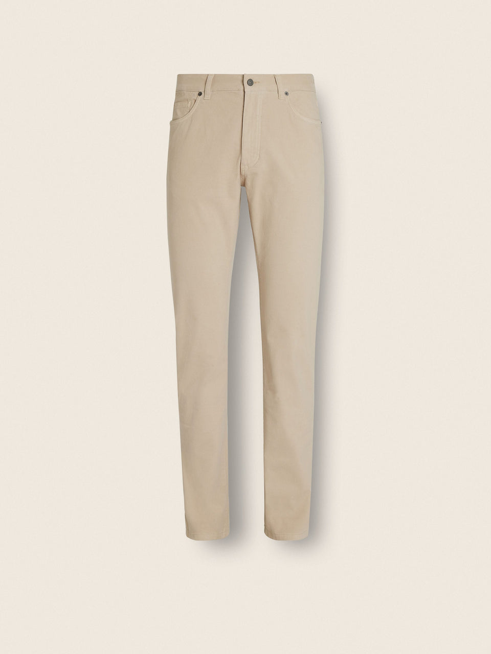 Zegna Beige Stretch Cotton Roccia Jeans