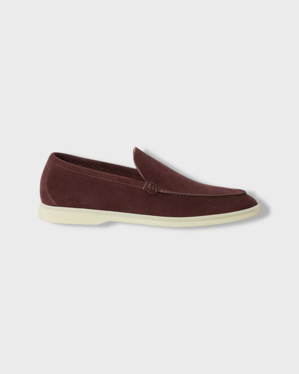 Loro Piana Summer Walk Loafer Dark Maroon
