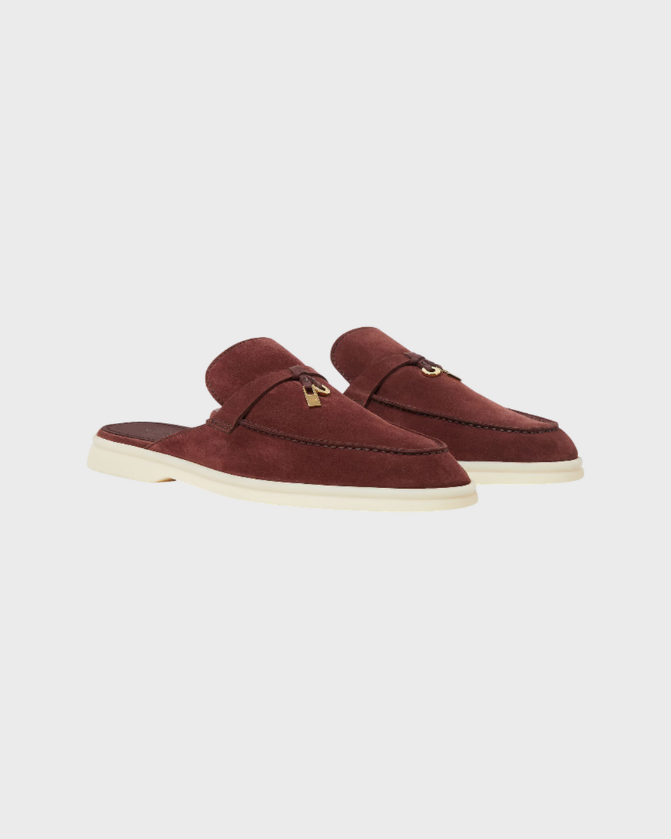 Loro Piana Babouche Charms Walk Loafer Oxblood
