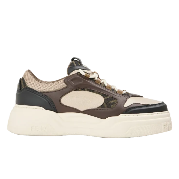 FENDI Force Low Trainers 'Black/Latte'