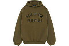 Fear of God Essentials Fleece Hoodie Olive