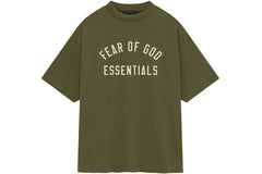 Fear of God Essentials Jersey Crewneck T-Shirt Military