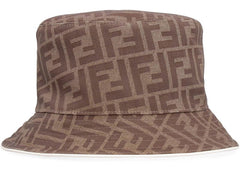 Fendi FF Motif Bucket Hat Brown/Cream