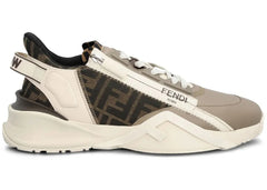 Fendi Flow Leather Jacquard Beige