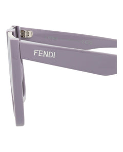 Fendi Shield-Frame Acetate Sunglasses Violet Violet Smoke (FE40136I-62-81A)