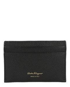 Ferragamo Gancini Credit Card Holder Black