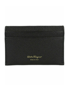 Ferragamo Gancini Credit Card Holder Black