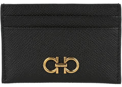 Ferragamo Gancini Credit Card Holder Black