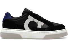 Ferragamo Gancini Panelled Leather Sneakers Multicolor