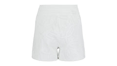 Ferragamo Gancini Pattern Drawstring Shorts White