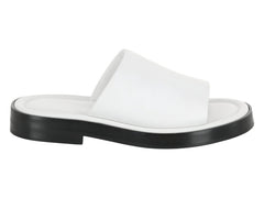 Ferragamo Giunone Leather Slides White (Women's)