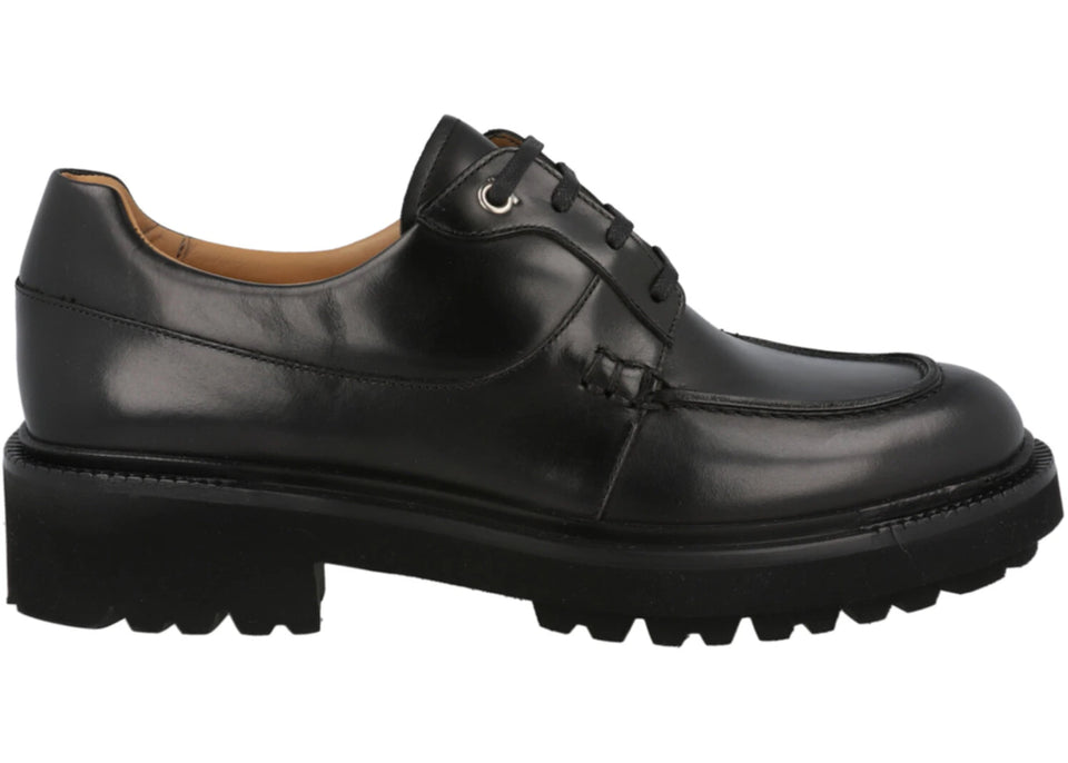 Ferragamo Gorin Lace Up Derby Shoes Black