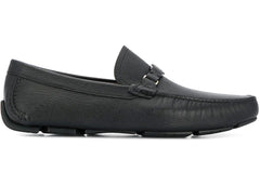 Ferragamo Vara Buckle Driving Shoes Black