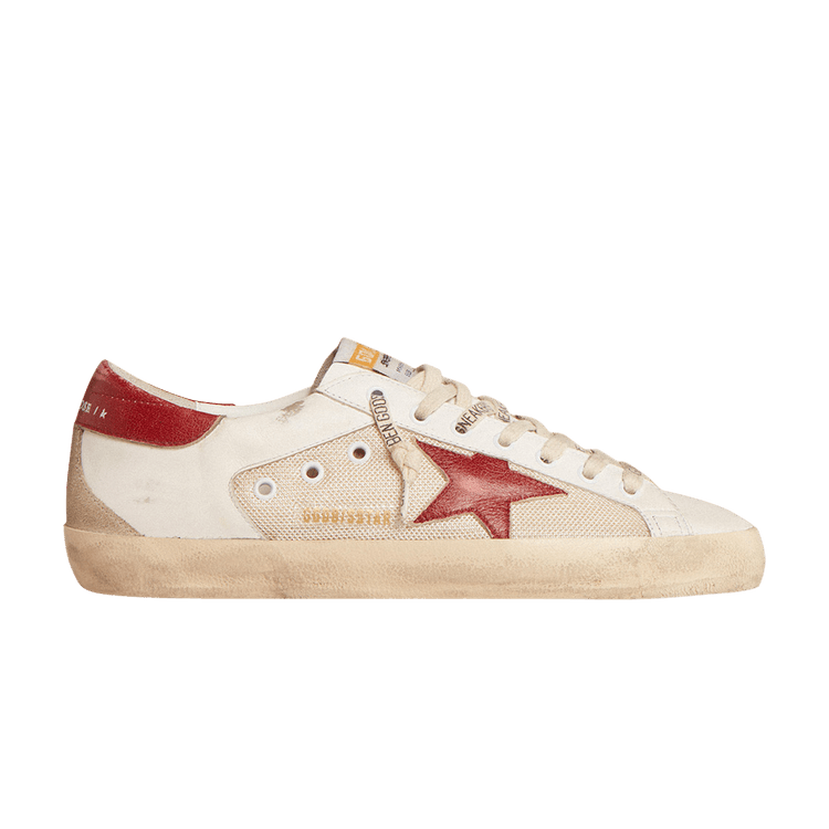 Golden Goose Superstar White Red Mesh