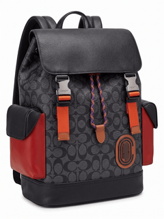 Coach Rivington Backpack in Colourblock Signature Canvas with Coach Patch (Style No. 69291)