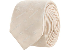Givenchy Diagonal Logo Silk Tie Beige