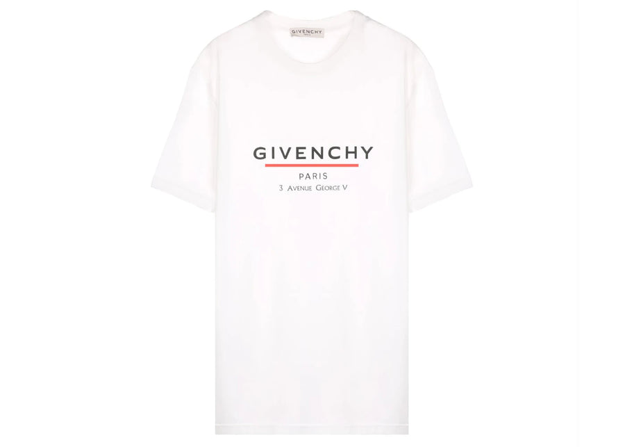 Givenchy Label Oversized T-Shirt White