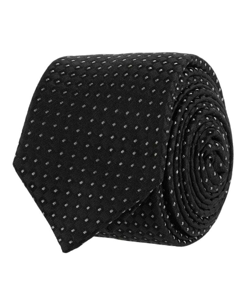 Givenchy Micro Design Silk Tie Black