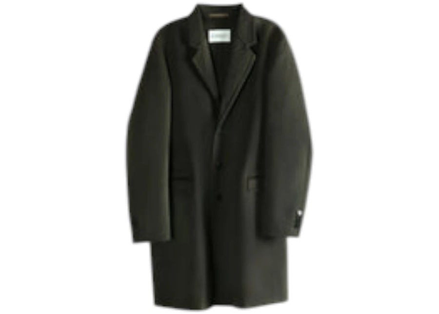 Givenchy Regular Fit Double Face 3Bt Coat Dark Khaki