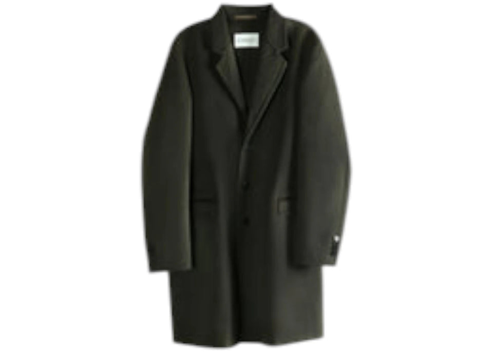 Givenchy Regular Fit Double Face 3Bt Coat Dark Khaki