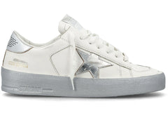 Golden Goose Stardan White Silver-Tone Womens