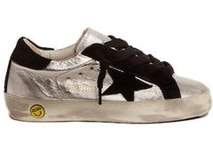 Golden Goose Super-Star Silver Black Young