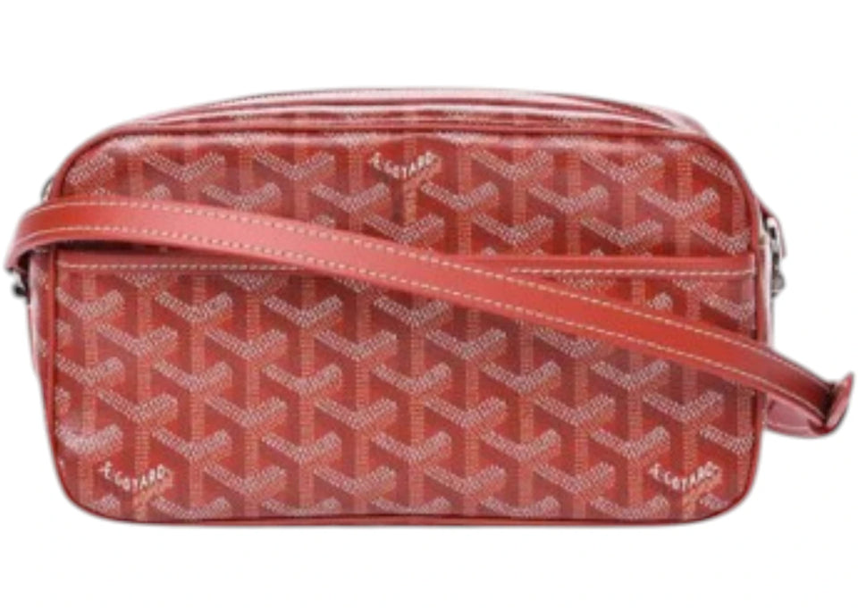 Goyard Cap Vert Goyardine Red