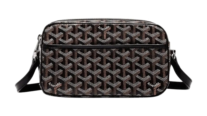 Goyard Cap Vert Crossbody Goyardine Black