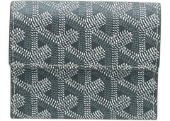 Goyard Monnaie Marigny Card Coin Wallet Goyardine Grey