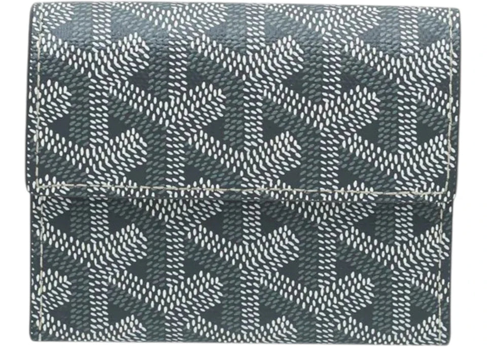Goyard Monnaie Marigny Card Coin Wallet Goyardine Grey