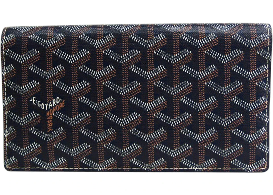 Goyard Richelieu Wallet Goyardine Navy