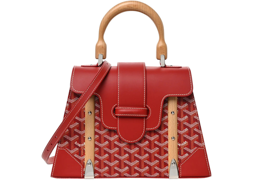 Goyard Saigon Structure Mini Bag Red