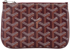 Goyard Senat Pouch Goyardine Mini Burgundy