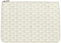 Goyard Senat Pouch MM White
