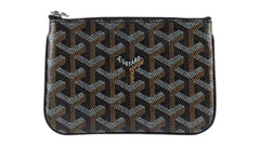 Goyard Senat Pouch Goyardine Mini Black