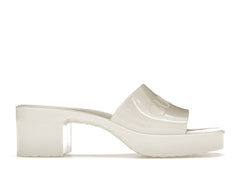 Gucci 60mm Slide Sandal White Rubber