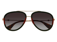 Gucci Aviator Sunglasses Gold Green (GG0062S-003-57)